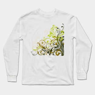 Abstract Floral Design 18 Long Sleeve T-Shirt